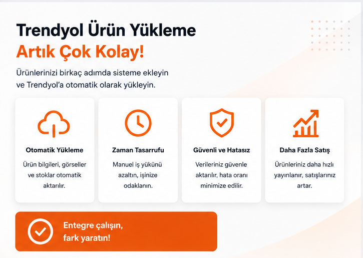 Trendyol ürün yükleme özellikleri